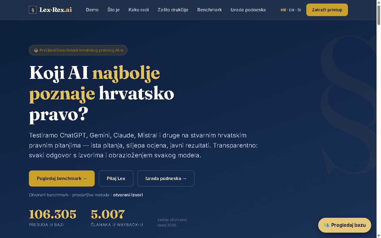 Lex-Rex.ai — hrvatski pravni AI